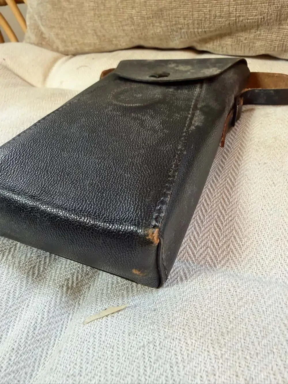Vintage Brown Leather Folding Bellows Camera Case - Small Pouch – , CA